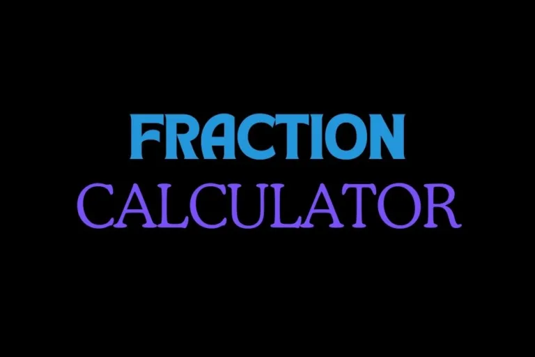 Fraction calculator