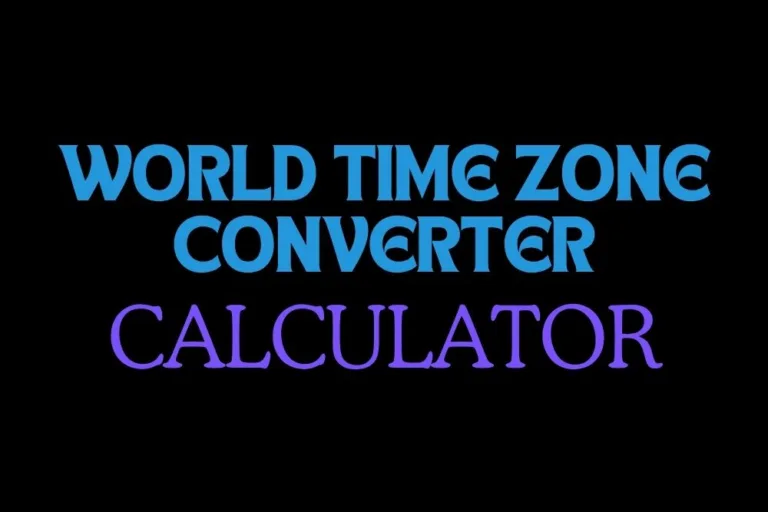 World Time Zone Converter
