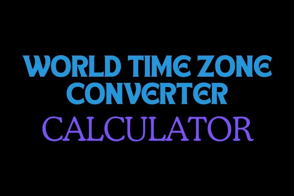 World Time Zone Converter | Check Time Difference Between Cities