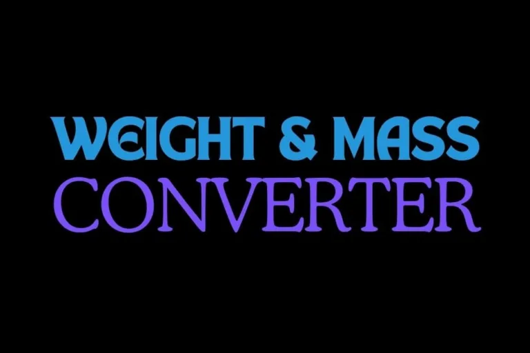 Weight & Mass converter (1)