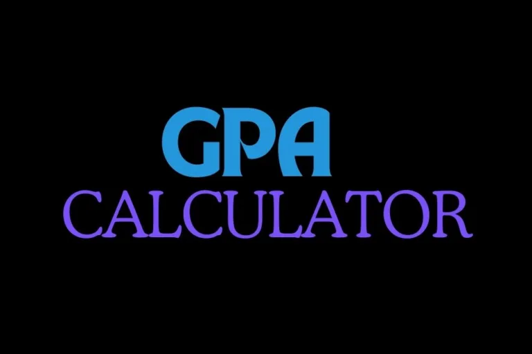 A close-up of a computer screen showing a GPA calculator with a few coins on the desk nearby.