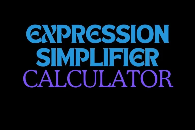 Expression Simplifier Calculator