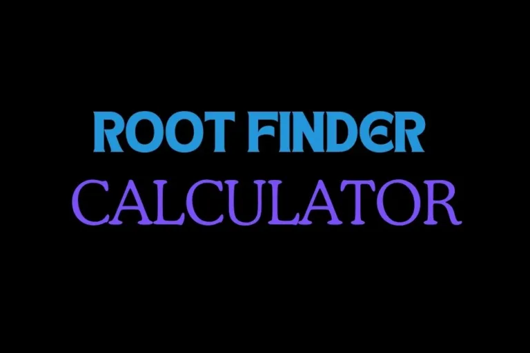 Root Finder Calculator